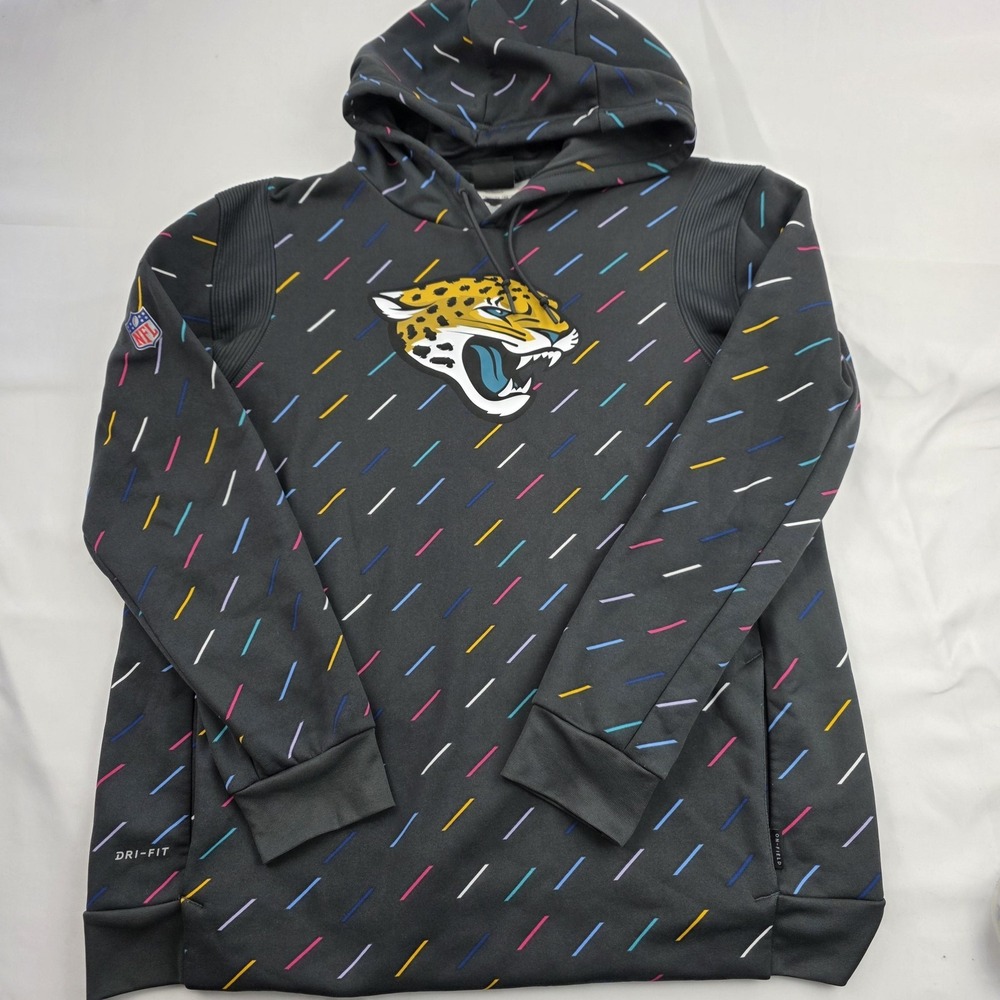 Jacksonville Jaguars Hoodie Mens XL Gray NFL Football Nike Crucial Catch